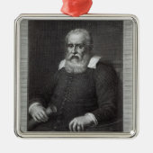 Galileo Galilei Silbernes Ornament (Vorne)