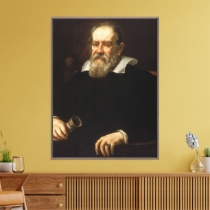 Galileo Galilei: Vater der Wissenschaft und Astron Leinwanddruck