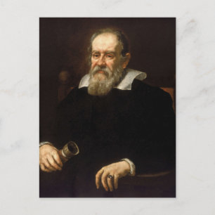 Galileo Galilei: Vater der Wissenschaft und Astron Postkarte