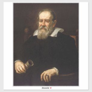 Galileo Galilei: Vater von Wissenschaft und Astron Aufkleber