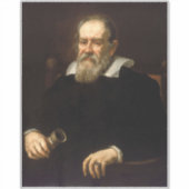 Galileo Galilei: Vater von Wissenschaft und Astron Aufkleber (Vorderseite)