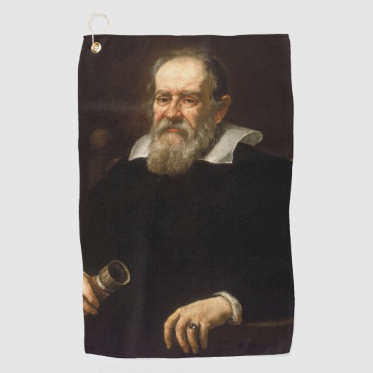 Galileo Galilei: Vater von Wissenschaft und Astron Golfhandtuch (Vorderseite)