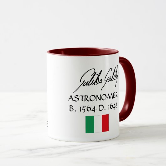 Galileo- Galileiporträt-Kaffee-Tasse Tasse (VorderseiteRechts)