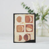 Galileo-Mondphasen 1616 Postkarte (Stehend Vorderseite)