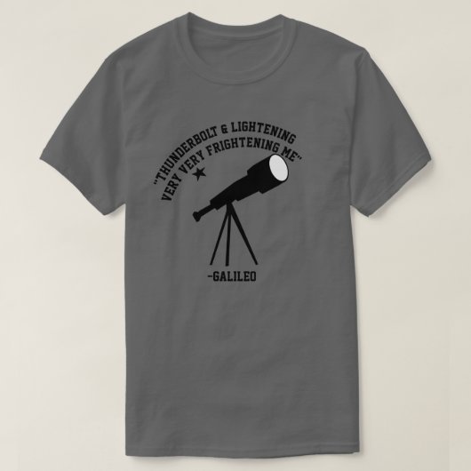 Galileo-Parodie T-Shirt (Design vorne)