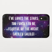 Galileo Quote Galaxy Cluster Case-Mate iPhone Hülle (Rückseite (Horizontal))