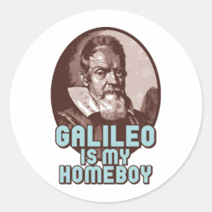 Galileo Runder Aufkleber