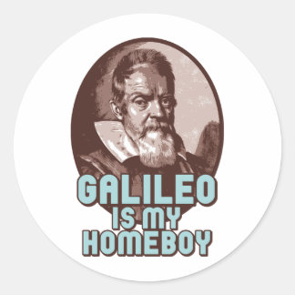 Galileo Runder Aufkleber