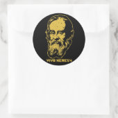 Galileo "Viva Heresy"-Aufkleberpackungen Runder Aufkleber (Tasche)