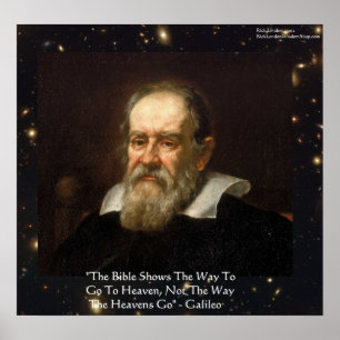 Galileo "Way Heavens Go" Zitatposter von Rick Lond Poster