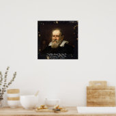 Galileo "Way Heavens Go" Zitatposter von Rick Lond Poster (Küche)