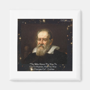 Galileo "Weg zum Himmel" Zitat Geschenke T-Shirts  Magnet