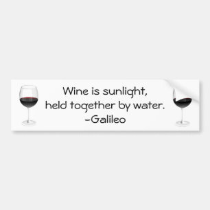 Galileo-Wein-Zitat Autoaufkleber
