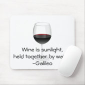 Galileo-Wein-Zitat Mousepad (Mit Mouse)