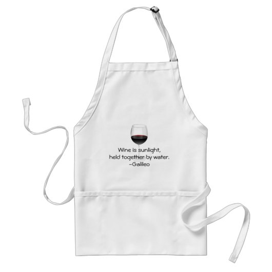 Galileo-Wein-Zitat Schürze (Vorne)