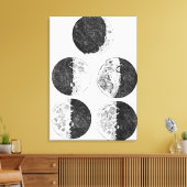 Galileo-Zeichnungen der Mondphasen Leinwanddruck (Insitu (Wohnzimmer))