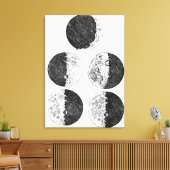 Galileo-Zeichnungen der Mondphasen Leinwanddruck (Insitu (Wohnzimmer))