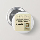 Galileo-Zitat Button (Vorne & Hinten)