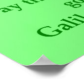Galileo-Zitat Poster (Ecke)