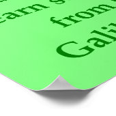Galileo-Zitat Poster (Ecke)
