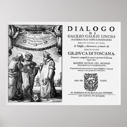 Galileos Dialogo Poster (Vorne)