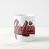 Galina red Heart Graffiti Tasse Kaffeetasse (Mittel)