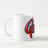 Galina red Heart Graffiti Tasse Kaffeetasse (Links)