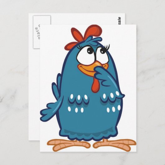 Galinha Pintadinha Postkarte (Vorne/Hinten)