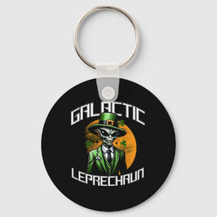 Galischer Leprechaun Saint Patricks Day Alien Aben Schlüsselanhänger