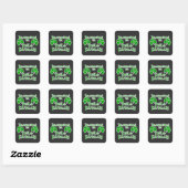 Gälischer St. Patrick's Day Quadratischer Aufkleber (Blatt)