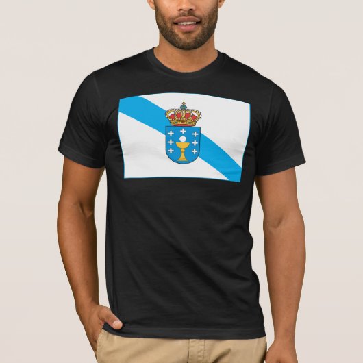 Galizien-Flaggen-T - Shirt (Vorderseite)