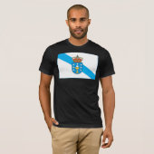 Galizien-Flaggen-T - Shirt (Vorne ganz)