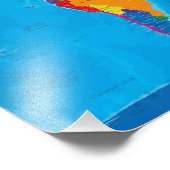 Gall Peters Projection Weltkarte Fotodruck (Ecke)