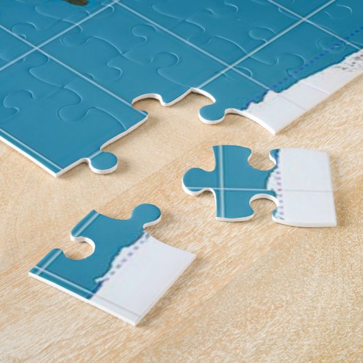 Gall Peters Projection World Map Poster Puzzle (Seite)