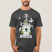 Gallagher Coat of Arms Familienwappen T-Shirt (Vorderseite)