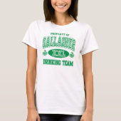 Gallagher Familien-irisches trinkendes Team T-Shirt (Vorderseite)