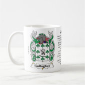 Gallagher Familien-Wappen Tasse (Links)