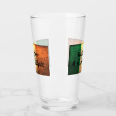 Gallagher Familienname auf irischer Flagge Glas (Links)