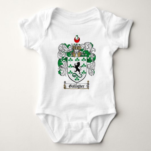 GALLAGHER FAMILIENWAPPEN - GALLAGHER WAPPEN BABY STRAMPLER (Vorderseite)