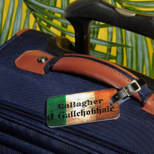 Gallagher Irische Flagge Gepäckanhänger