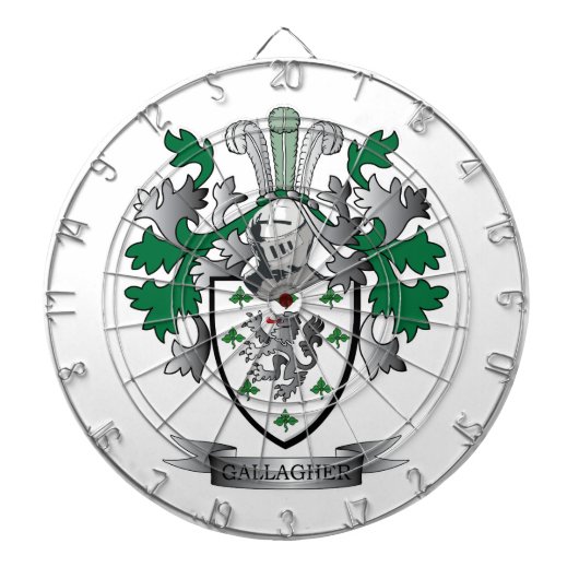 Gallagher Wappen Dartscheibe (vorne)