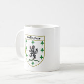 Gallagher Wappen/Familienwappen Kaffeetasse (Vorderseite Links)