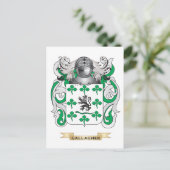 Gallagher-Wappen (Familienwappen) Postkarte (Stehend Vorderseite)
