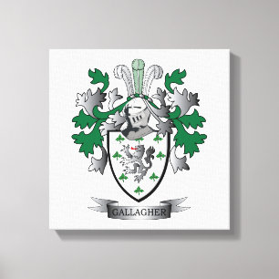 Gallagher Wappen Leinwanddruck