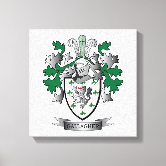 Gallagher-Wappen Leinwanddruck (Vorderseite)