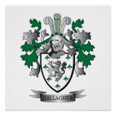 Gallagher-Wappen Poster (Vorderseite)