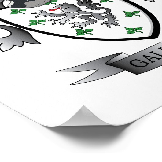 Gallagher-Wappen Poster (Ecke)