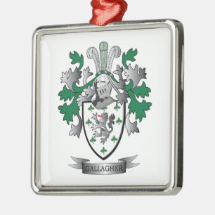 Gallagher Wappen Silbernes Ornament