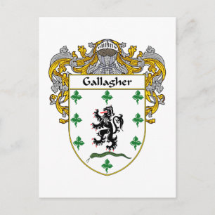 Gallagher-Wappenmantel Postkarte