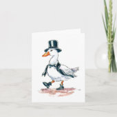 Gallant Gander Greetings Card Karte (Vorderseite)